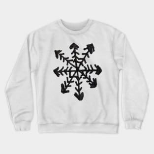 Unique Winter Snowflake Doodle Crewneck Sweatshirt